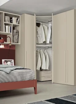 Angolo cabina armadio componibile modulare disponibile in 2 altezze e 15 colori