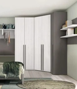 Angolo cabina armadio componibile modulare disponibile in 2 altezze e 15 colori