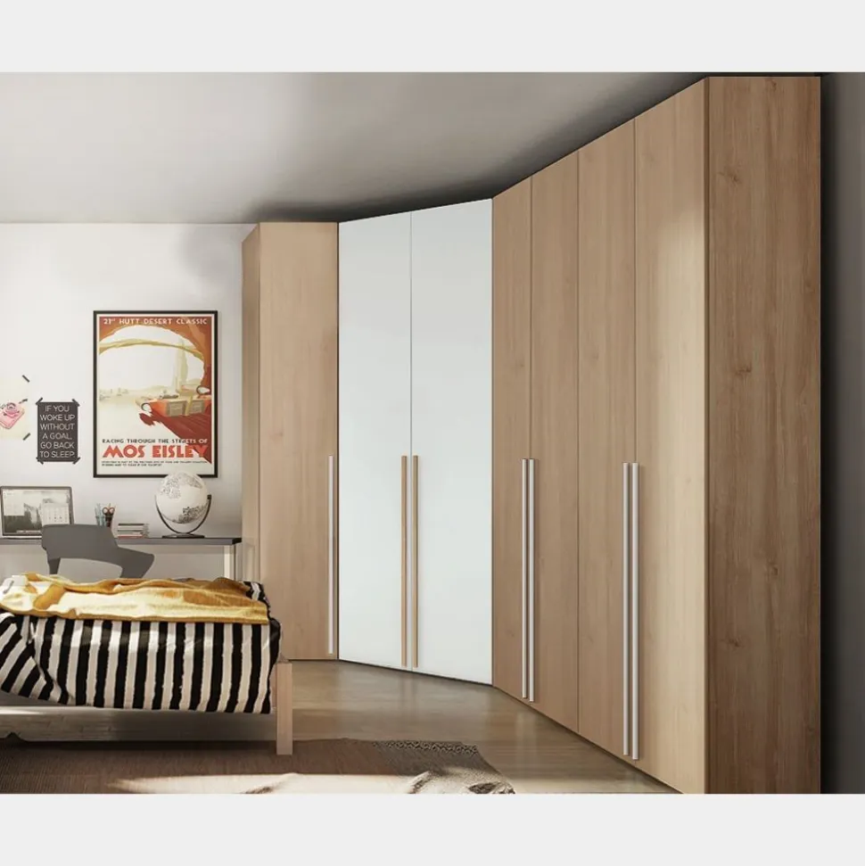 Angolo cabina armadio componibile modulare disponibile in 2 altezze e 15 colori