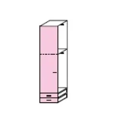Angolo cabina armadio componibile modulare disponibile in 2 altezze e 15 colori