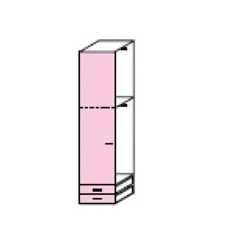 Angolo cabina armadio componibile modulare disponibile in 2 altezze e 15 colori