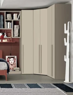 Angolo cabina armadio componibile modulare disponibile in 2 altezze e 15 colori