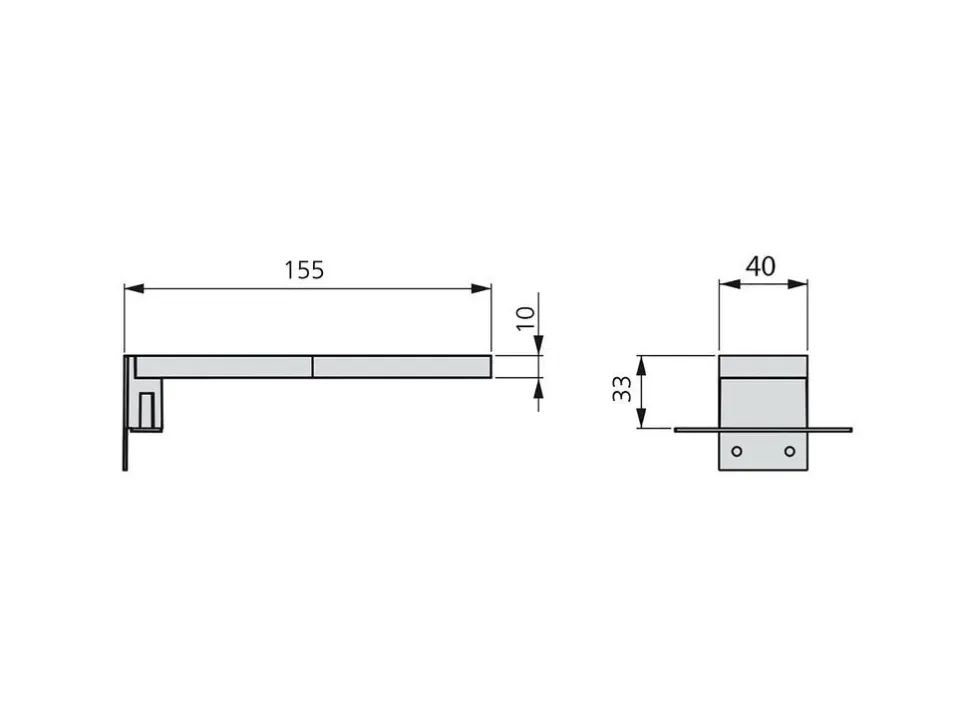 Applique LED per scpecchio da bagno Sagitarius 40 mm a luce fredda