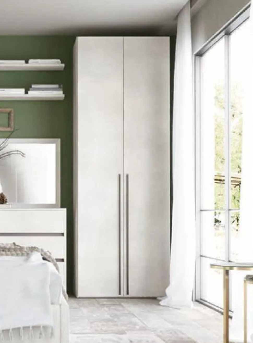 Armadio 2 ante battenti Artik linea Volo disponibile in 2 misure e 15 colori