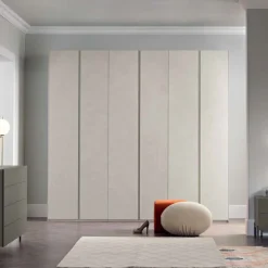 Armadio 6 ante battenti con maniglia a gola Soul disponibile in vari colori