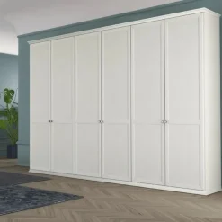 Armadio 6 ante battenti con telaio Carlotta linea Ginevra disponibile in 2 misure e vari colori
