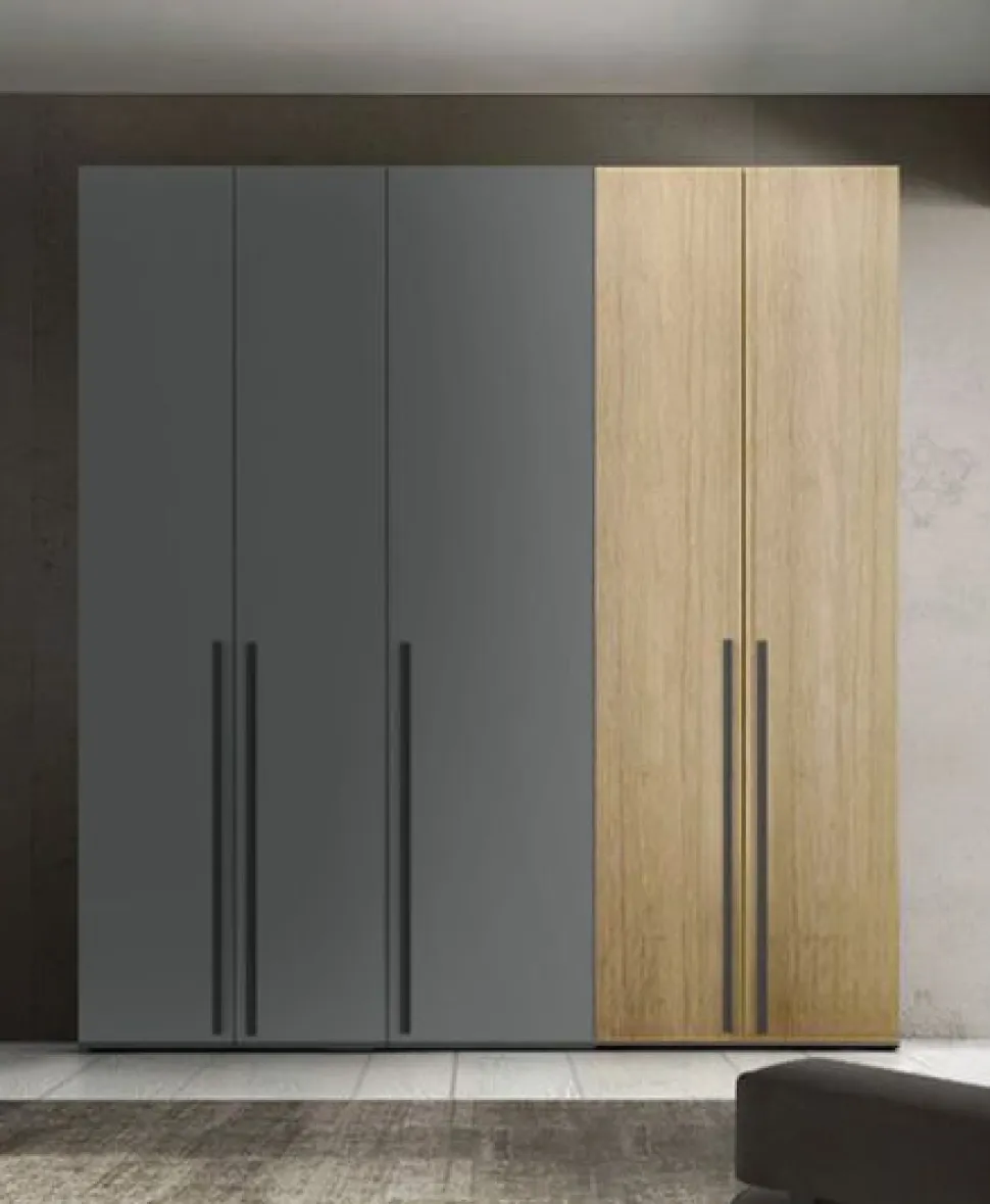 Armadio 5 ante battenti Flora linea Volo disponibile in 2 misure e 15 colori