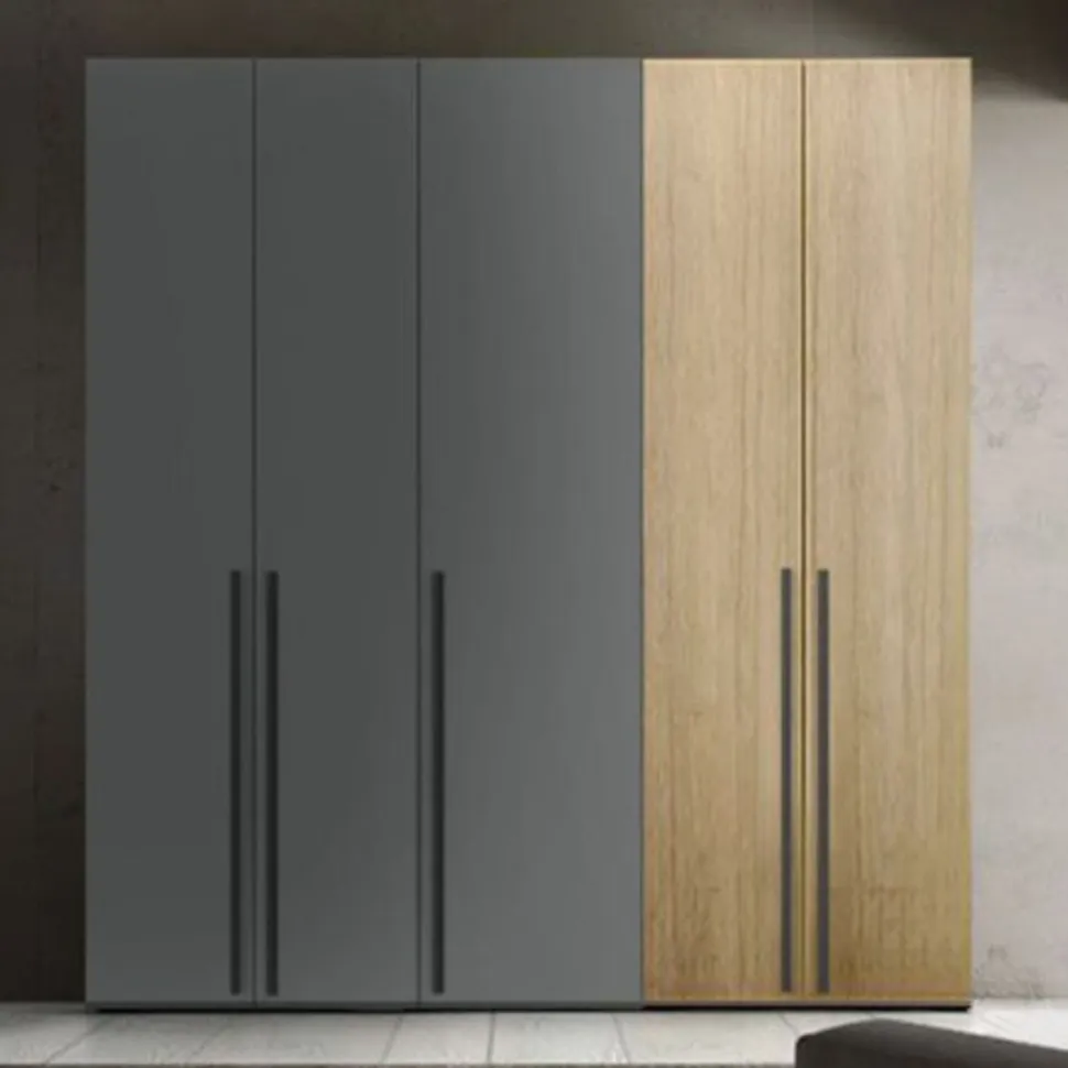 Armadio 5 ante battenti Flora linea Volo disponibile in 2 misure e 15 colori