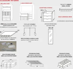 Armadio ante battenti in vetro con telaio in alluminio Origin linea New Season