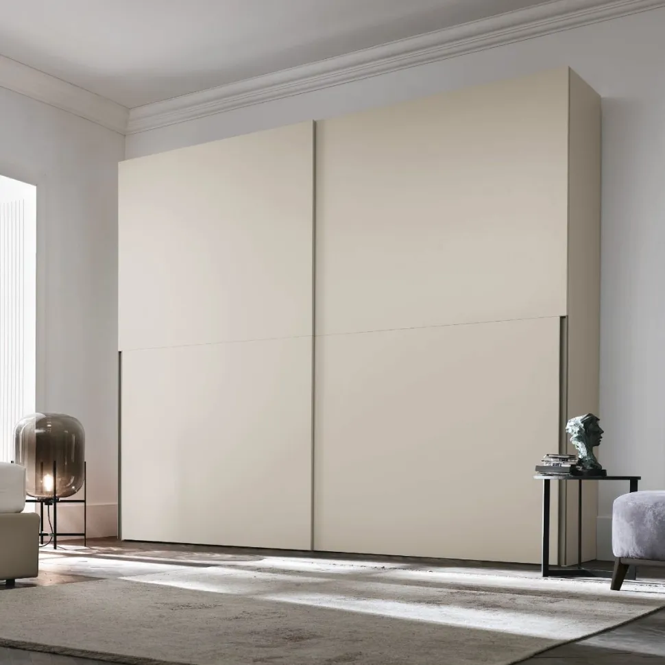 Armadio ante scorrevoli componibile con maniglia integrata Olivia disponibile in varie misure e colori