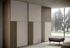Armadio 3 ante scorrevoli con maniglia in alluminio a gola disponibile 3 misure e 21 colorazioni