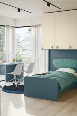 Armadio a Ponte angolare 9 ante con cabina armadio disponibile in vari colori