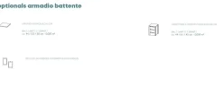 Armadio a ponte 6 ante battenti L 334 in finitura Cashmere
