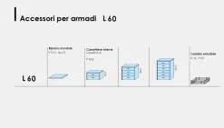 Armadio a ponte componibile 7 ante battenti linea Lotto disponibile in 3 misure e 20 colorazioni