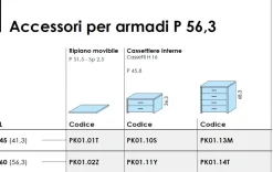 Armadio a Ponte con ante a soffietto disponibile in 2 misure e vari colori