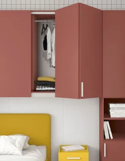 Armadio a Ponte con ante a soffietto disponibile in 2 misure e vari colori