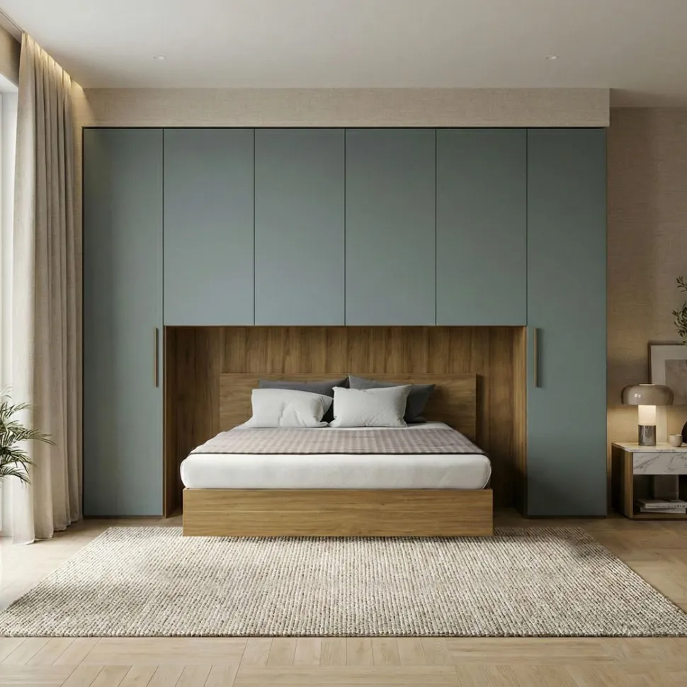 Armadio a ponte con ante battenti personalizzabile in 20 colori