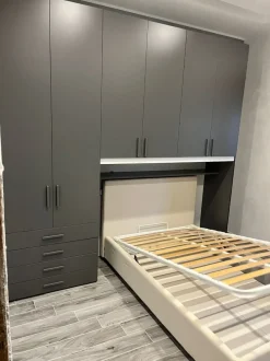 Armadio a Ponte L 300 cm con 6 ante e 4 cassetti Colori Personalizzabili