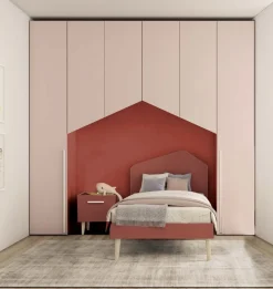 Armadio a ponte moderno con 6 ante battenti a taglio obliquo Home disponibile in 20 colori