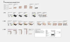 Armadio battente componibile con ante in vetro e telaio in alluminio disponibile in 33 misure e vari colori