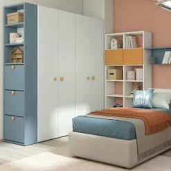 Armadio battente con scarpiera integrata disponibile in 2 misure e 13 colori