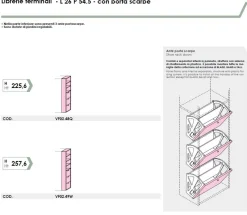 Armadio battente con scarpiera integrata disponibile in 2 misure e 13 colori