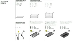 Armadio con ante battenti e librerie personalizzabile L 182 cm Master linea Volo disponibile in 2 misure
