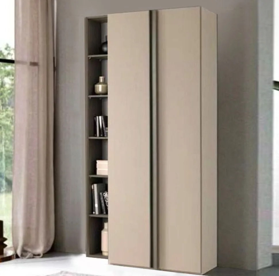 Armadio Cristian 2 ante battenti con libreria linea Domino personalizzabile