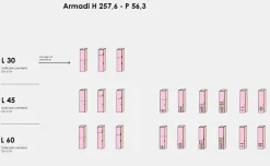 Armadio guardaroba 1 anta Bianco Opaco moderno, disponibile in varie misure e modelli