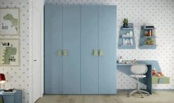 Armadio Linus 4 ante battenti linea Volo disponibile in 2 misure e vari colori