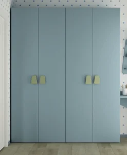 Armadio Linus 4 ante battenti linea Volo disponibile in 2 misure e vari colori
