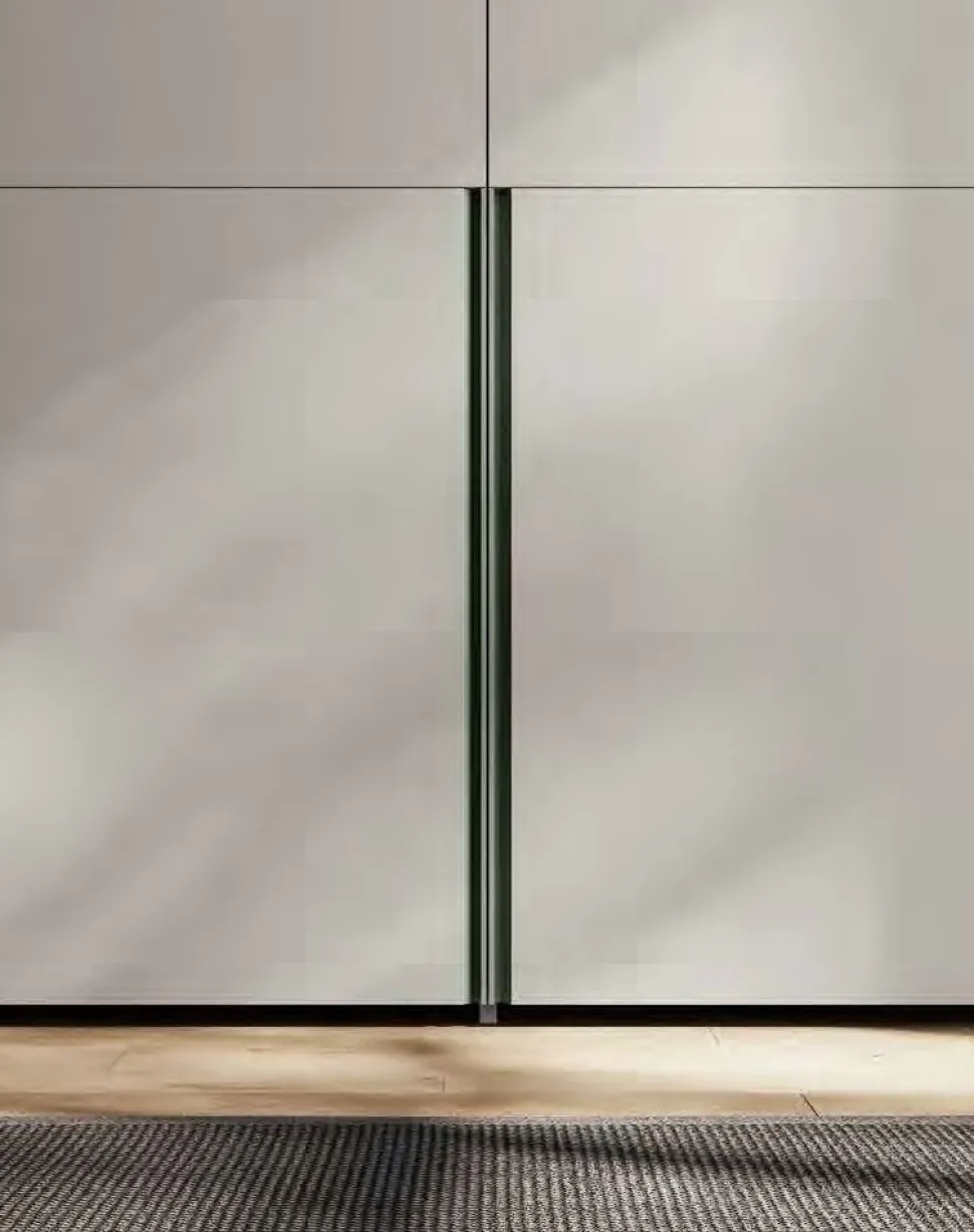 Armadio moderno 4 ante scorrevoli Moka e Argilla disponibile in vari colori