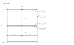 Armadio moderno 2 ante scorrevoli L 220 cm disponibile in 4 colori