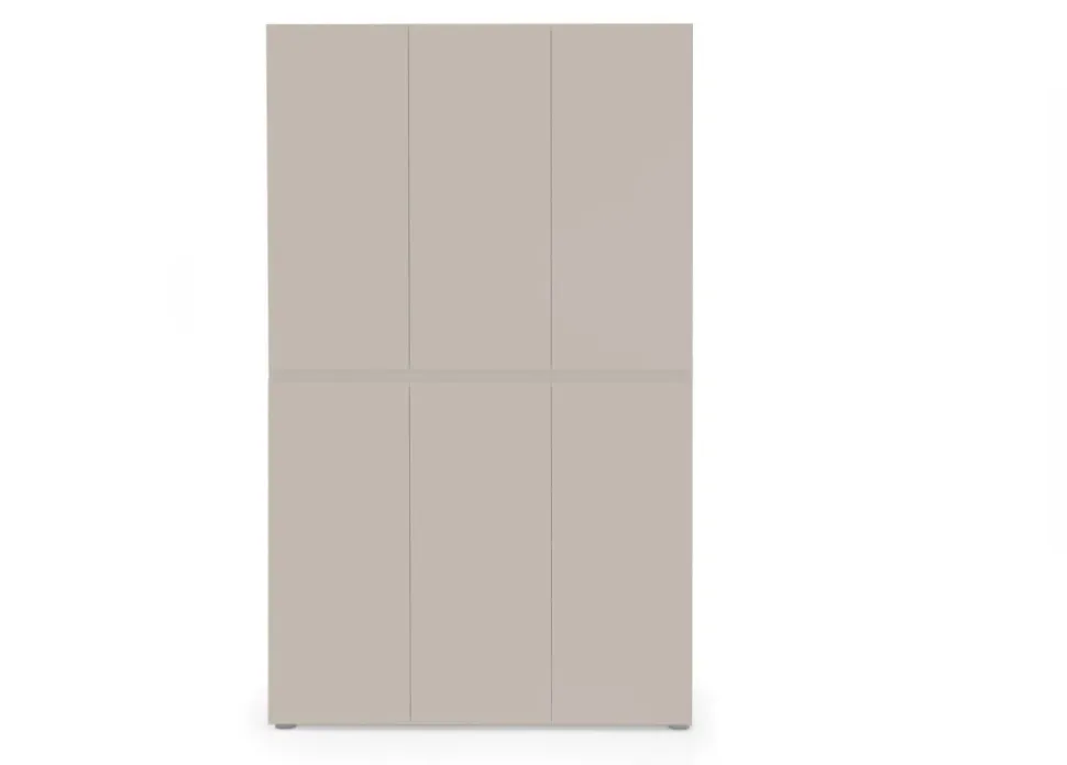 Armadio Scarpiera Salvaspazio a 6 ante Cashmere Lucido modello Master