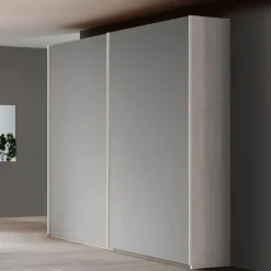 Armadio scorrevole moderno finitura Rovere con 2 ante Amanda disponibile in 2 misure e vari colori