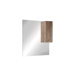 Bagno a due cassetti Oregon sospeso in finitura Rovere Mercure