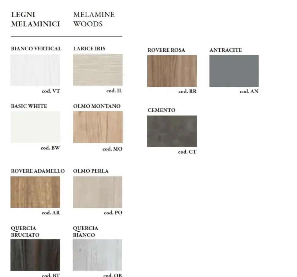 Bagno monoblocco Compact 2 ante e lavabo decentrato in ocritech con doppio fondo disponibile in vari colori