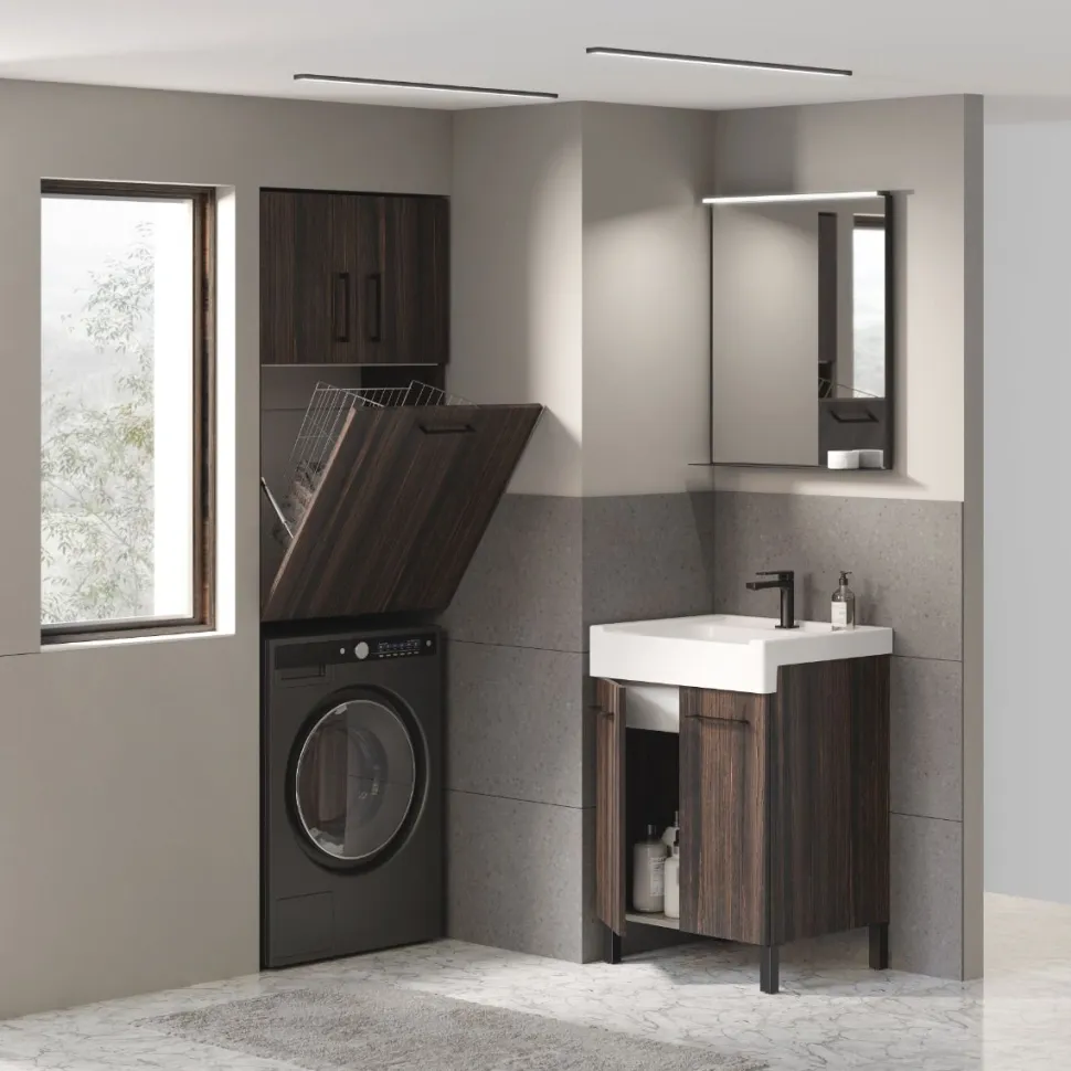 Bagno monoblocco Lavarredo 2 ante disponibile in 3 misure e vari colori