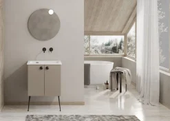 Bagno Nanco+ sospeso con piedini disponibile in 2 misure e vari colori