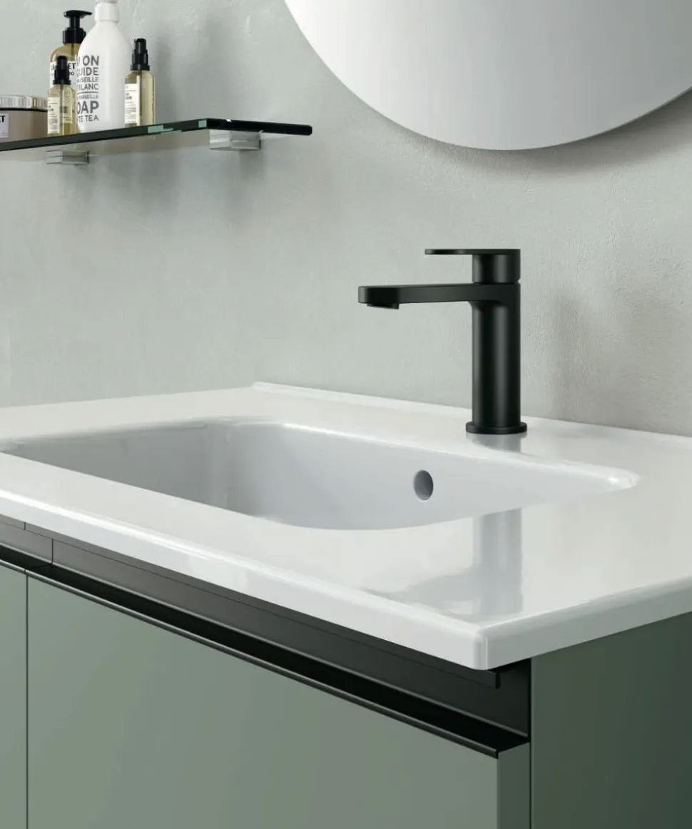 Bagno sospeso 2 ante con maniglia a gola Daniela disponibile in 5 colori