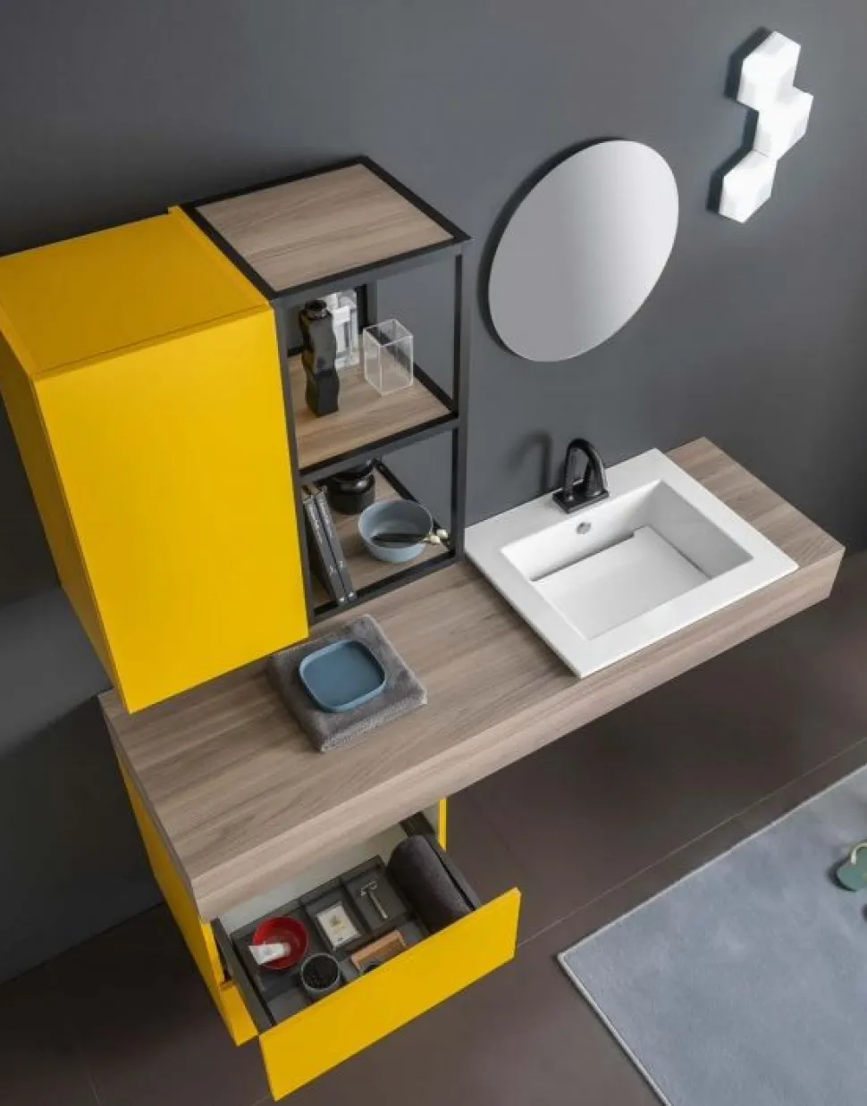 Bagno sospeso Aron disponibile in vari colori
