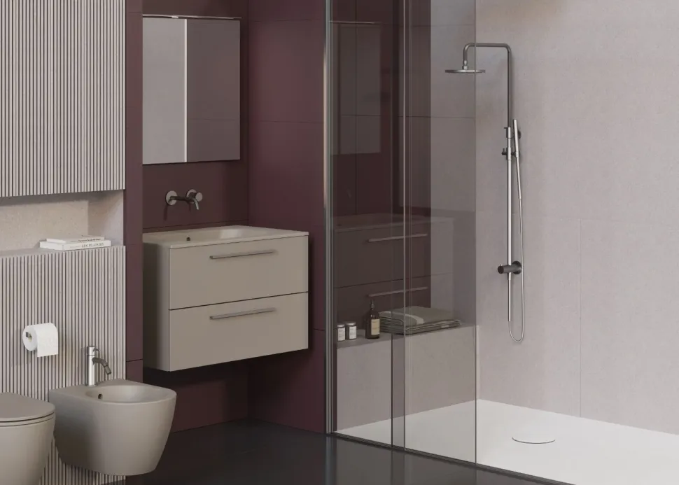 Bagno sospeso Kira disponibile in 3 misure e vari colori