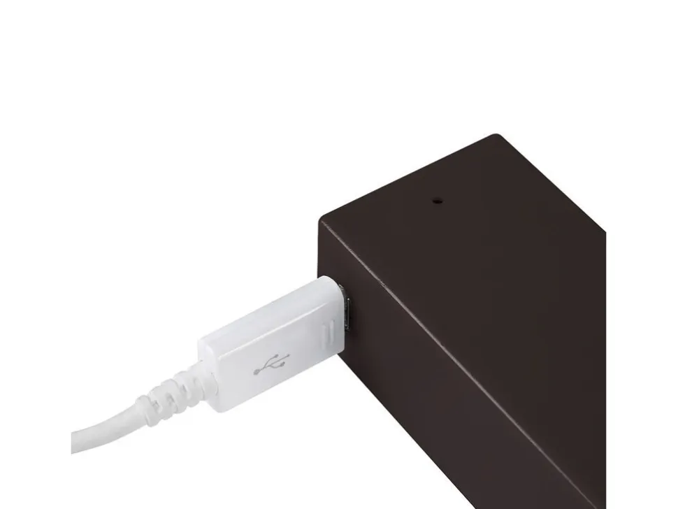 Barra Appendiabiti per armadi con luce LED Castor, batteria estraibile e sensore di movimento,in Tecnoplastica e alluminio