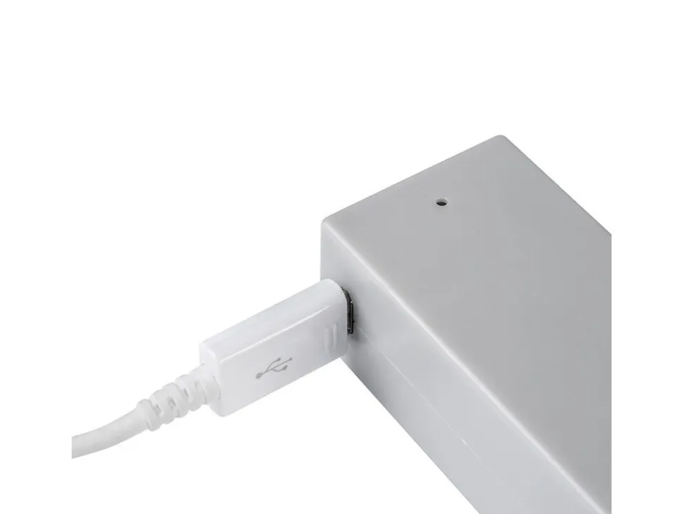 Barra Appendiabiti per armadi con luce LED Castor, batteria estraibile e sensore di movimento,in Tecnoplastica e alluminio