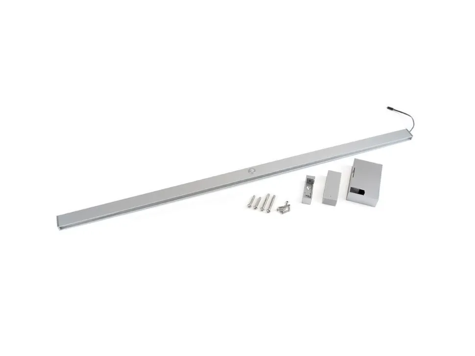 Barra Appendiabiti per armadi con luce LED Castor, batteria estraibile e sensore di movimento,in Tecnoplastica e alluminio