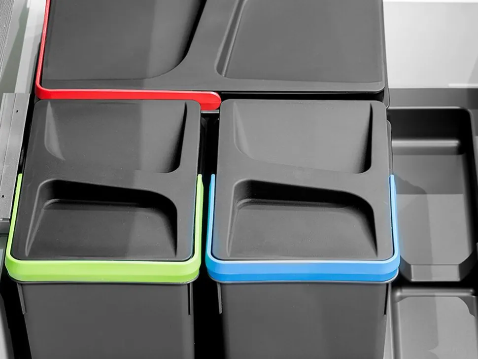 Base per contenitore per la raccolta differenziata per cassetto da cucina disponibile in 3 misure