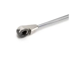 Braccetto per ante ribalta Thin, diametro 12 mm, con agganci, 80 kg, Acciaio e Tecnoplastica, Verniciato nichel opaco
