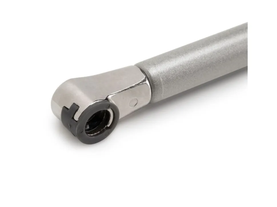 Braccetto per ante ribalta Thin, diametro 12 mm, con agganci, 80 kg, Acciaio e Tecnoplastica, Verniciato nichel opaco