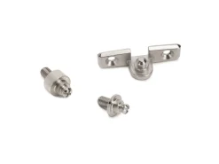 Braccetto per ante ribalta Thin, diametro 12 mm, con agganci, 80 kg, Acciaio e Tecnoplastica, Verniciato nichel opaco