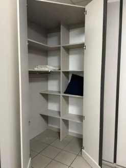 Cabina armadio ad Angolo 4 ante battenti finitura Cashmere